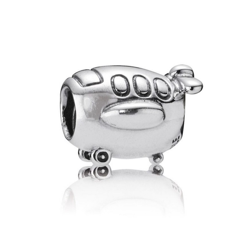 Pandora Silver Airplane Charm #790561 Authentic